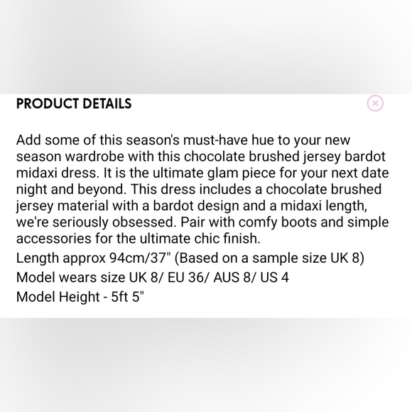 Pretty Little Thing Bardot Maxi Dress - Picture 6 of 6